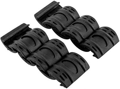 OAREA Tactique Airsoft AR 15 Accessoires 12pcs en Caoutchouc Picatinny Échelle Rail Panneau Panneau Garde-Main Protecteur Couvercle résistant pour la Chasse
