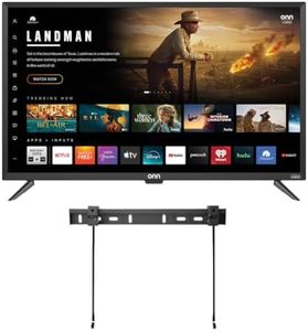 ONN Smart TV 43" Powered by VIZIO Technology Class 4K UHD, DTS:X and DTS:Virtual X, 60Hz Refresh Rate, Dolby Vision HDR, Smart Home Ready, Bluetooth + Free WallMount - 43S4V1 (Renewed)