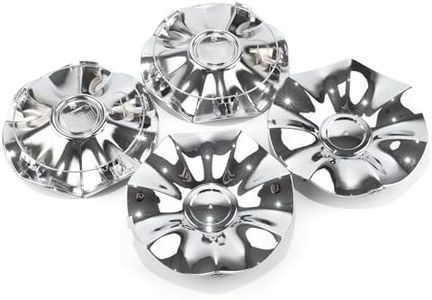 HowioZil 4Pcs 168mm(6.6in) Wheel Center Caps Wheel Rims Replacement 04721717AA 4721717AA Chrome Hub Caps, 2008-2010 Town and Country with 17‘’ Wheels Rim Caps