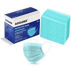 ASGARD Nonwoven Fabric Disposable Multilayer Protective Mask (Blue, Pack of 100) for Unisex