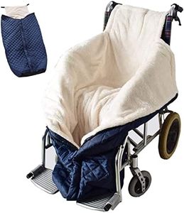 GFERTRE Lightweight Wheelchair Blanket with Zipper and Villus, Wheelchair Cover for Adults Wheelchair Cosy Wheelchair Warm Covers Leg and and Lower Body Universal fit for wheelchairs