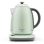 BUYDEEM K740 Electric Kettle with Temperature Control, 12H Keep Warm, Quick Boil, Stainless Steel Hot Water Boiler for Tea Coffee Milk, 1.7L, Cozy Greenish