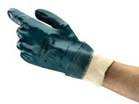 Ansell ActivArmr 47-402 Heavy Duty Work Gloves, Cut and Oil Resistant, Industrial PPE Workwear, Silicone Free Nitrile Coating, Size XL (12 Pairs)