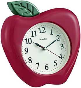 Westclox RA37340 3-Dimensional Apple 10" Wall Clock, Multicolor