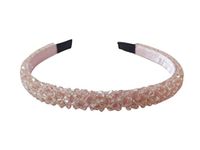 Vogue Hair Accessories New Limited Edition Crystal Beaded Fancy Party Wedding Hairband Headband for Women and Girls (BABY P_I_N_K)