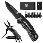 Gifts for Dad Men Him Fathers Day, Birthday Gifts, Multitool Pocket Knife, Best DAD Ever Cool Folding Knife, Unique Outdoor Camping Hiking Fishing Tools Gift Ideas