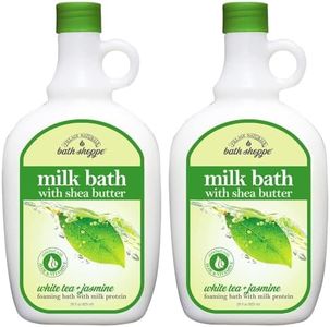 Village Naturals Bath Shoppe, White Tea and Jasmine Foaming Milk Bath, 28 Fl Oz, Pack of 2