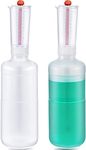 2 Pcs Adjustable Volume Dispensing Bottle 500ml Dosing Container Plastic Dosing Bottle with Measure for Home Classroom Lab