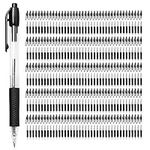 Simply Genius Ballpoint Pens in Bulk - 200 Pack Retractable Office Pens - Great for Schools, Notebooks, Journals & More - Comfort Grip & Smooth Writing Medium Point Pens (200pcs, Black Ink)