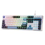 Redragon K668 Wired Gasket RGB Gaming Keyboard, 108 Keys Mechanical Keyboard w/Extra 4 Hotkeys, Upgraded Hot-swappable Socket, Sound Absorbing Foam, Mixed Color Keycaps, Custom Linear Switch