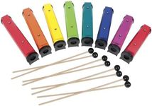 Basic Beat BBRCB8 Diatonic Resonator Chime Bars - Tube-Shaped with Zippered Case, Color-Matched with Boomwhackers & Joia Tubes for Easy Classroom Integration