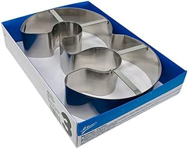 Ateco Large Number 3 Stainless Steel Cookie Cutter, 7.2 Inch Size