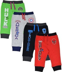 Marvel Avengers Black Panther Hulk Spider-Man Captain America Newborn Baby Boys Pants 3-6 Months