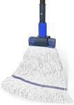 Commercial Mop Heavy Duty Industrial Cotton Mop,Looped-End String Wet Mop for Floor Cleaning with Long Handle, Janitorial Mop for Home,Garage,Office, Workshop, Warehouse