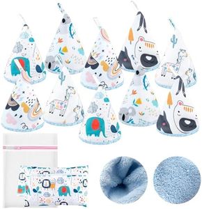 YSSPPOY 10 Pcs Coral Velvet Peepeeteepe Baby Boy with Storage Bag & Laundry Bag, Strong Water Absorption Pee Peep Teepee for Baby Boy, Reusable Pee Covers for New Parents Gift