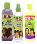 Africa's Best Kids Organic SET OF 3| Ultimate Moisture Shea Butter Conditioning Shampoo | 2 in1 Conditioning Detangler | Detangling Moisturizing Hair Lotion