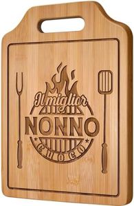 Giftasy Regalo Nonno, Regalo Festa dei Nonni, Tagliere in Bambù Inciso, Regalo Nonni Cucina, Regalo Nonno Compleanno, Idee Regalo Nonno, Regalo dei Nipoti alla Nonno, Regalo Nonno Natale