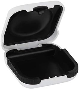 Phirunty Hearing Aid Case Hard Small Splashproof 2.16"*2.04"*0.39" Cushioned Interior for 2 Hearing Aids, ITE, RIC, CIC