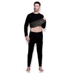 TFAOOSHIN | Mens | Thermal Set (Top and Bottom) | Fur Inside | Round Neck | Full Sleeves | Black | 42 | 105cms | 3XL Size