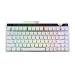 ASUS ROG Falchion Ace 75 HE Wired Analog/Hall Effect Gaming Keyboard – 75% TKL, USB, Hot Swappable HFX V2 Magnetic Switch, Rapid Trigger, 8KHz Polling, PBT Keycap, Carry Case, Web-based Config - White