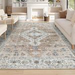 Homcomoda Vintage Area Rugs 8x10 Washable Rugs for Living Room Distressed Bedroom Area Rug Large Area Rug for Bedroom Dining Room