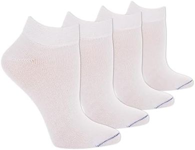 Dr. Scholl's womens Diabetes & Circulator - 4 6 Pair Packs Casual Sock, White, 8 10 US