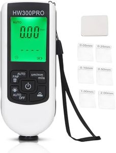 Paint Thickness Gauge, Fe & NFe Probe Coating Thickness Gauge Meter, Coating Thickness Gauge for Cars, Layer Thickness Meter for Metal and Non-Conductive Coating, Measurement Range 0 to 2000Um