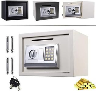 Royalswill Fireproof Safe, Digital Safe Steel Construction High Security home Office Electronic Box with 2 Keys for Home, Value Safes ID Papers, A4 Documents, Laptop Computers, Grey, 16L: 25x35x25cm