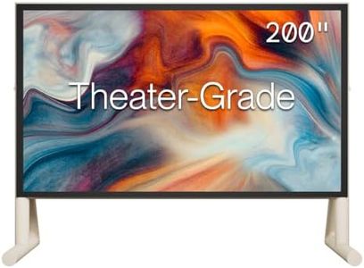 AWOL Valerion 200 Inch Inflatable Outdoor Movie Screen, Inflatable Projector Screen with Cordless Air Pump, 16:9 Front Projection for Backyard, Camping and Outdoor Movie Nights
