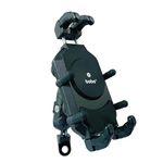 BOBO BM17M PRO Mirror Mount Anti-Vibration Anti-Theft Waterproof Bike/Motorcycle/Scooter Mobile Phone Holder Mount, Ideal for Maps and GPS Navigation (Black)