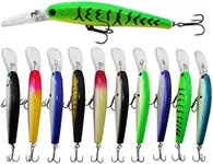 10pcs Fishing Lures Hard Bait Minno