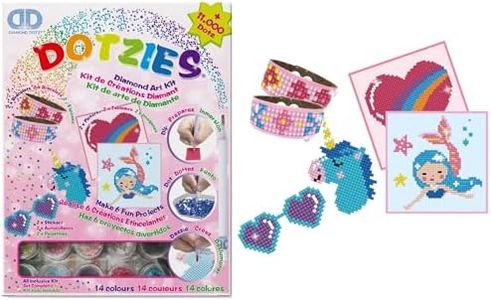 Diamond Dotz Girl Dotzies Variety Kit Diamond Painting Kits for Kids - Diamond Art Kits a Relaxing Creative Craft Kit with Dotz Gems