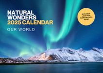 Natural Wonders Calendar 2025 - Large 12 Month Wonders of the World 2025 Calendar Month to View - Natural Wonders 2025 Wall Calendar UK Made by Our World