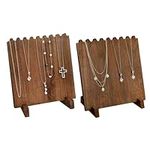 Ikee Design Set of 2 Wood Necklace 