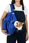 Cat-in-the-Bag Cozy Comfort Carrier - X-Large Cobalt Blue Cat Carrier Soft for Grooming, Vet Visits, Medication Administration, Dental Care, Nail Trimming, and Car Travel