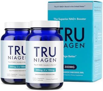 TRU NIAGEN Patented NAD Supplement for Anti Aging and Cell Regeneration, Niagen, 60 300 mg Servings | Supports Cellular Energy, Brain, Muscle | Nicotinamide Riboside (NR) Take 2 Daily | 2 Bottles