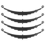 Magorfas Trailer Leaf Spring 6 Leaf Double Eye 3500 lbs Cap for 7000 lbs Axle Suspension 25-1/4" Length fits for SW6 - Set 4