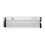 Corsair MP600 PRO LPX 2TB M.2 NVMe PCIe x4 Gen4 SSD - Optimized for PS5 (Up to 7,100MB/sec Sequential Read & 5,800MB/sec Sequential Write Speeds, High-Speed Interface, Compact Form Factor) White
