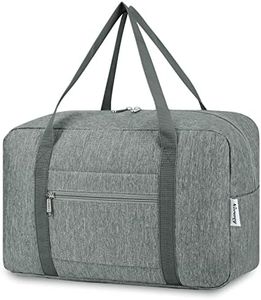 Narwey Bolsa de Viaje 40x20x25 Ryanair Bolsa de Mano Avion Bolso de Viaje Plegable Bolsa de Deporte Ligera Equipaje de Mano (Gris)