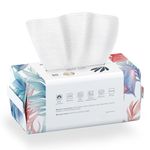 Ourmed Life Face Clean Towels, 80 Count Ultra Thick Disposable USDA Biobased Facial Wash Cloth for Sensitive Skin, Lint- free Facial Tissue for Cleansing, Skincare and Makeup Remover, Dry Wipes