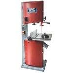 LUMBER JACK Pro Series 16" Bandsaw, 250mm Cutting Depth, 1500W, Cast Iron Table Top, Tall Aluminium Fence, Ball Bearing Blade Guide Bearings, Includes Wheel Kit