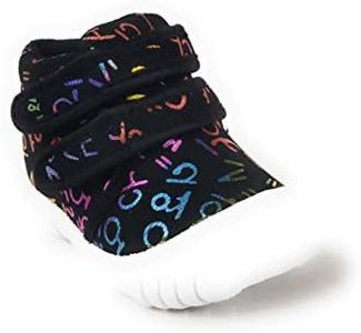 Coolz Kids Chu-Chu Sound Musical First Walking Shoes Buddy-01 for Baby Boys and Baby Girls for 12-21 Months (Black, 18_Months)