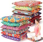 Nuogo 12 Pcs Bohemian Floor Pillows