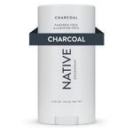 Native Deodorant - Natural Deodorant - Vegan, Gluten Free, Cruelty Free - Free of Aluminum, Parabens & Sulfates - Born in the USA - Charcoal