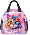 UNIKITTY Cat Lunch Bag for Women – 8L Insulated Reusable Lunch Box for Office & School, Personalized Girls Lunch Bag