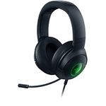 Razer Kraken V3 X Wired USB Gaming Headset: 285g Lightweight Build - Triforce 40mm Drivers - HyperClear Cardioid Mic - 7.1 Surround Sound - Chroma RGB Lighting - Black