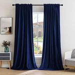 MIULEE Royal Blue Velvet Curtains T