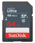 Sandisk 64GB Ultra SDXC Memory Card For Canon EOS 550D Camera