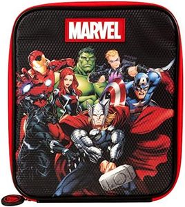 Marvel Avengers Tech Insulated Kids Lunch Shoulder Strap, Official Merchandise by Polar Gear – 600D Polyester Cooler, Reusable Food & Drink Thermal Cool Bag for School Nursery Snacks Picnic-Blue