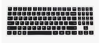 Saco Keyboard Silicon Protector Cover for Lenovo Legion Y520-15.6 Gaming Laptop (Black with Clear)